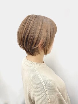 エルベ  茨大前店(elve) ベージュショートボブ