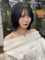 ソラ 広尾店(SORA)&nbsp;レイヤーボブ/ブルーブラック/くびれレイヤー