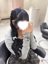 クラン 梅田店(Clan) 編み上げ+編みおろしハーフツイン