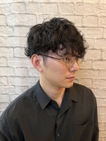 グレイスフルバーバー 新宿パークタワー店&nbsp;無造作マッシュ×ニュアンスパーマ