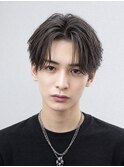 フェザーパーマセンターパートツーブロックニュアンスパーマ韓国