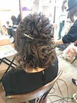 ロカット サロン(Roquat Salon)&nbsp;ボブ二次会ふわふわアレンジ【ヘアアレンジ　立川/立川南/袴】