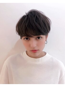 グッデイ ヘアー(GOOD DAY HAIR) 【エッジショートデザインカラー丸みショート無造作カール】