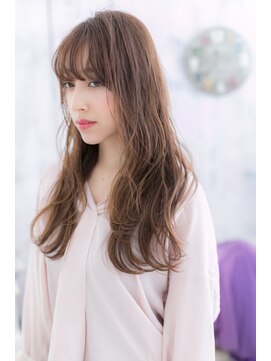 ミック ヘアアンドビューティー 大山店(miq Hair&Beauty) 縦落ちウェーブの脱力系リラクシーロング
