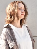 ノクターン 池袋(NOCTURNE)&nbsp;光沢感あふれるシルキーベージュボブ