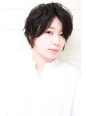 ［OCEAN　Hair&Life]黒髪☆春パーマ☆ベリーショート☆