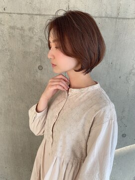 アールヘアーデザイン 藤が丘(r hair design) 藤が丘駐車場完備30代40代ショコラブラウンボブ