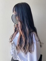 ラフ バイ マグ 南松本(R.A.F. by Mag)&nbsp;20代30代大人可愛い♪ハイライトダブルカラーピンクベージュ