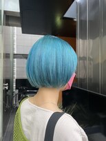 シェリ ヘアデザイン(CHERIE hair design)&nbsp;シアン　水色カラー