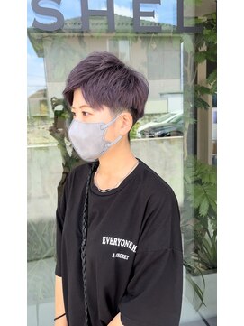 シェルハ(SHELHA) ラベンダーシルバー レディース 刈り上げ ツーブロック ブリーチ