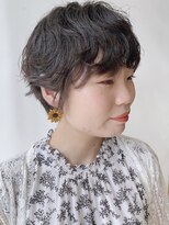 【morio原宿】ニュアンスパーマショート　ショートマッシュ