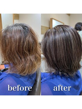 ミラバイケンジ 藤沢(Mira by KENJE) 白髪ぼかし/白髪にお悩みの方に/30代40代50代