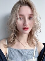 フリティ 大阪西梅田店(friity)&nbsp;オリーブベージュショートミニボブグレージュブリーチレイヤー