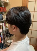 ナチュラルツーブロックマッシュ