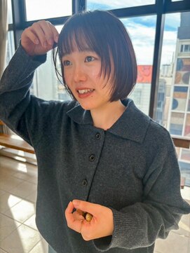 オルガン(Organ) 顔まわりレイヤーボブスタイル