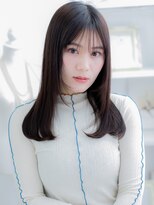 モッズヘア 越谷(mod's hair)&nbsp;黒髪ブルーグレージュサラ艶ロングレイヤーh3越谷20代30代40代