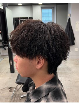 ライズ 渋谷店(RISE) 襟足ありマッシュツイストスパイラルパーマ