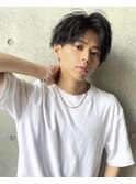 無造作パーマ波巻きパーマ/ツーブロックスタイル