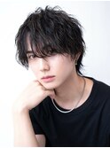 ソフトツーブロック/刈り上げ/センターパート/ツイスト/ビジネス