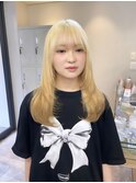 ◯ブロンドベージュ×ブラウン×レイヤーカット◯