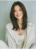 ☆ホワイトグレージュミニウルフデジタルパーマチェリーブラウン