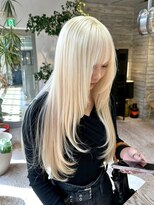 ヲタク(wotaku.) ホワイトブロンド抜きっぱなしブロンドハイトーンロングレイヤー