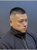 ビジネススキンフェードスタイル おしゃれボウズ バズカット