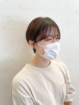 ハピネス 王寺店(Happiness) マッシュショート ショートカット ベージュカラー 奈良 王寺