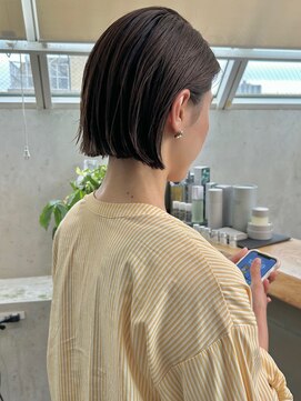 ロンド 表参道店(Lond) ショートボブ/ハイライトカラー/白髪/白髪ぼかし/ブリーチ