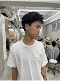 メンズカットメンズショートスパイキーショートピンパーマ渋谷