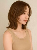 ミロア 薬院(miroa)&nbsp;くびれレイヤーカット 顔周りカット ベージュ 髪質改善 30代