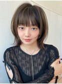 30代40代に人気！後れ毛がかわいいくびれヘアシャギーレイヤー