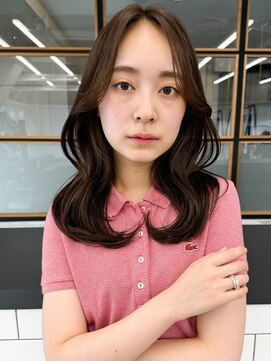 ソア 渋谷(soar) 韓国風レイヤーロングヨシンモリ◎シースルーバング×艶カラー