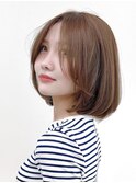 Say.切りっぱなしボブひし形ボブレイヤーボブヘーゼルグレージュ