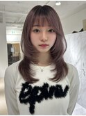 ハイライトレイヤーカットダブルカラーイルミナカラー縮毛矯正