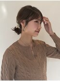 顔周りレイヤーカットべージュカラーくびれレイヤーカット