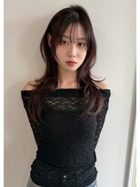 レミエ ダイカンヤマ(lemiie) ハッシュカット チェリーレッドカラー