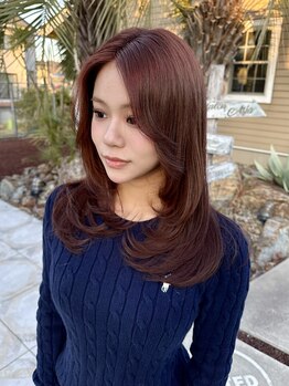 エイジア ユナイテッド バーン(ASIA UNITED BURN)の写真/【色気のある顔周りの垢抜けレイヤーカット】自宅に帰っても仕上がりを再現できるようにレクチャーします☆