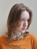 オアシスアヴェダ ザ・ペニンシュラ東京(OASIS AVEDA)&nbsp;ボブレイヤー・ベージュ・顔周りカット・銀座日比谷20代30代