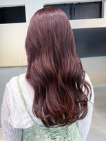 アイティーバイアルバム 下北沢店(IT by ALBUM)&nbsp;ピンクセミロングレイヤーレッドブラウン_ba596861