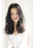 [Garland/表参道]センターパート☆おしゃれ黒髪ウェーブ03