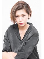 モニカ 西宮北口(Monica)&nbsp;大人かわいい伸ばしかけグレージュナチュラルボブ