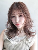 アイティー バイ アルバム 中野店(IT by ALBUM) セミディウルフ_耳かけウェーブパーマフォギーベージュ_27435