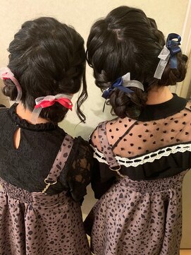 ヘアーセット モコロ(Hair Set MOCORO) 編み込みのお団子ヘア