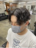 【LondGULLMAN KAZU】　波打ち　センターパート　メンズ