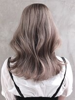 アルバム 渋谷パルコ(ALBUM) ミルクティーベージュセミロング_グレージュカラーボブ_ba345213