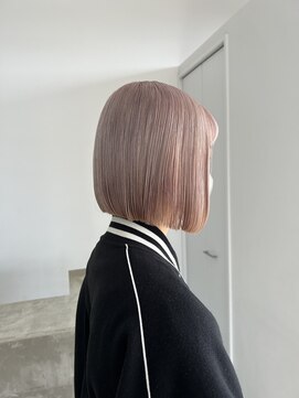 ノートエートル 西金沢(Nought etre) ミルクティーベージュ/ハイトーン/ケアブリーチ/ミニボブ