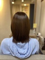 ヘアリゾート粋 ウナム 新宿東口店(enam) ベージュ/イルミナ/カラー/ヘッドスパ/ツヤ/ボブ/可愛い/透明感