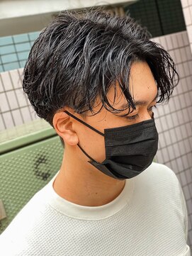 スウェル 船橋店(Swell) ハイライト/マッシュパーマ/束感/波巻き/メンズ