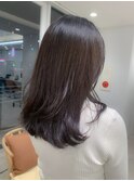 ミディアム似合わせカットイメチェンハッシュカットフルバング